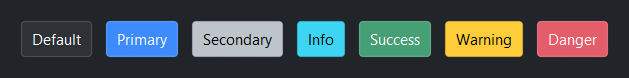 Button accent colors — dark theme