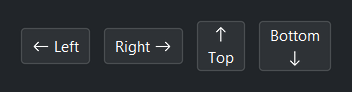Button icon position — dark theme