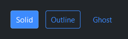 Button style variants — dark theme