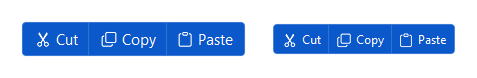 ButtonGroup compact density — light theme