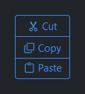 ButtonGroup vertical — dark theme