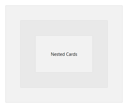 Card nested — light theme