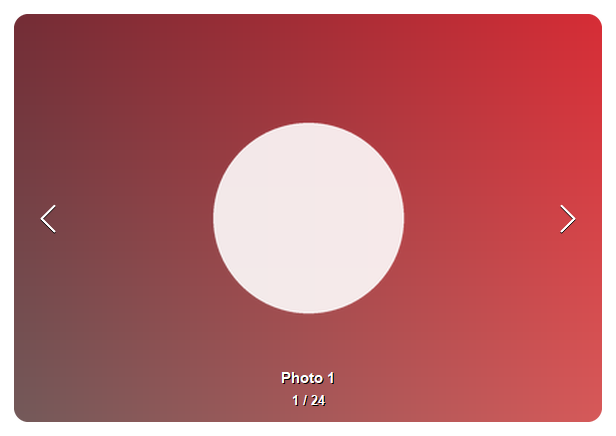 Carousel with many slides — count indicator, light theme