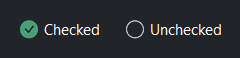 Checkbox custom state icons — dark theme