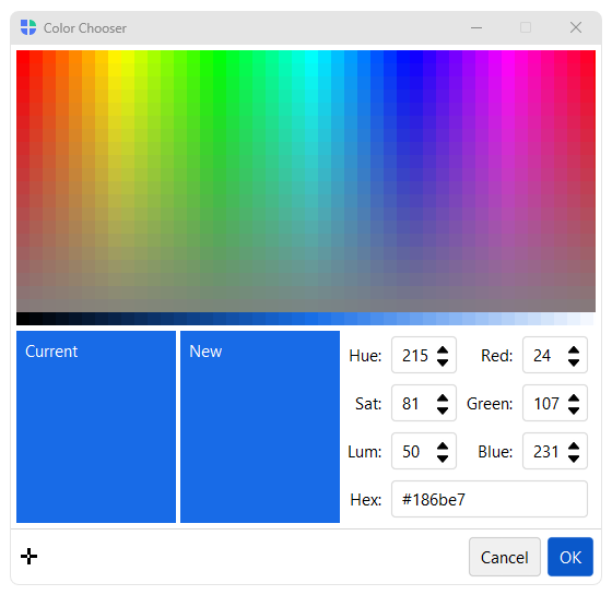 Color Dialog — light theme