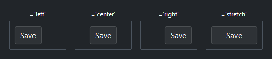 Column alignment — dark theme