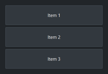 Column — dark theme