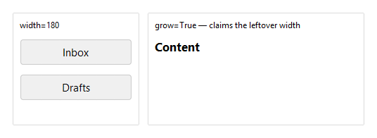 Column self-placement — light theme