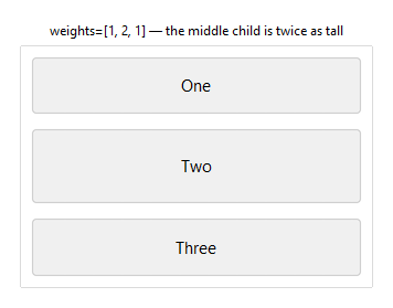 Column proportional heights — light theme