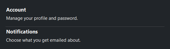 Divider — dark theme