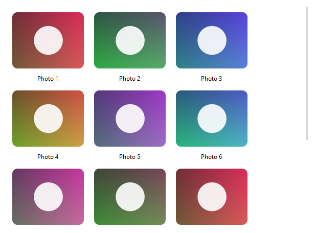 Gallery — light theme
