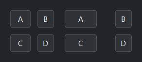 Grid gap — dark theme