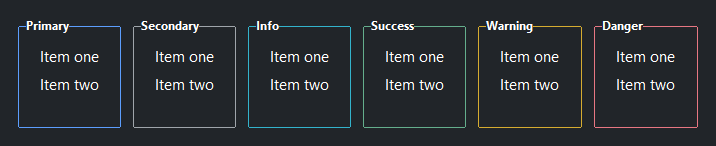 GroupBox accent borders — dark theme