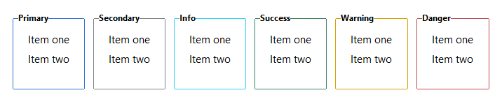 GroupBox accent borders — light theme