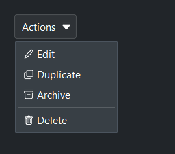 MenuButton demo — dark theme