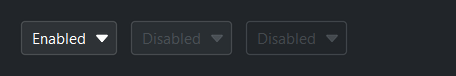 MenuButton states — dark theme