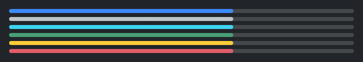 ProgressBar accent colors — dark theme