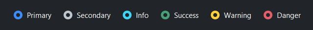 RadioGroup accent colors — dark theme