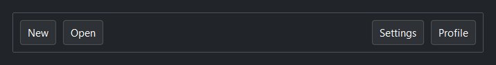 Row spacer — dark theme
