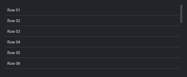 ScrollView — dark theme