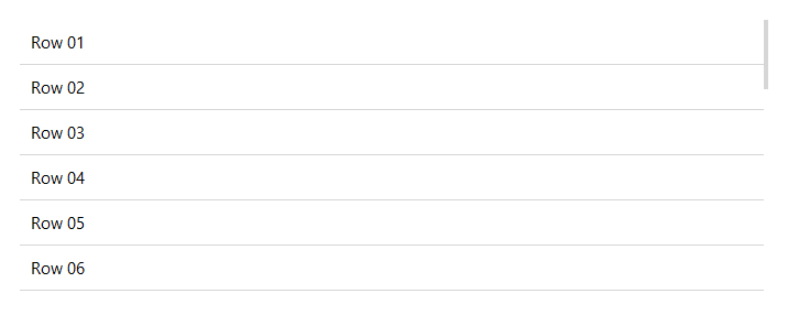 ScrollView thin scrollbar — light theme