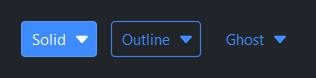 SelectButton style variants — dark theme