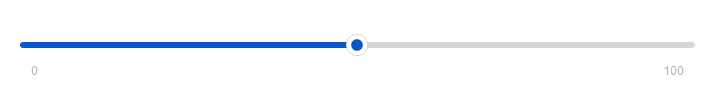 Slider min/max labels — light theme