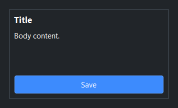 Spacer in a column — dark theme