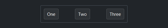 Spacer fixed gaps — dark theme