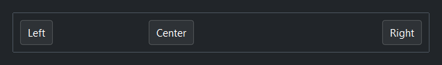 Spacer weighted — dark theme