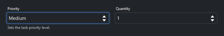 SpinnerField — dark theme