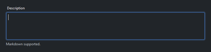 TextArea — dark theme