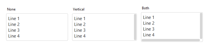 TextArea scrollbars — light theme