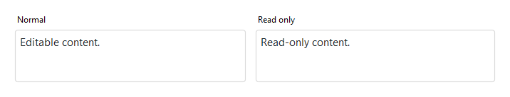 TextArea states — light theme