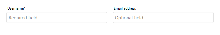 TextField required — light theme