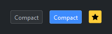 ToggleButton compact density — dark theme
