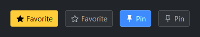 ToggleButton state icons — dark theme