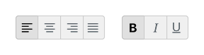 ToggleGroup icon-only toolbar — light theme