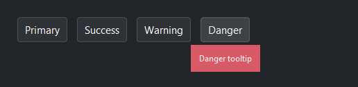 Tooltip accent colors — dark theme