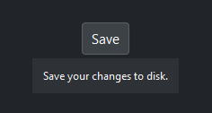 Tooltip — dark theme