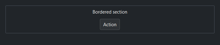 VStack border — dark theme
