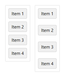 VStack gap — light theme