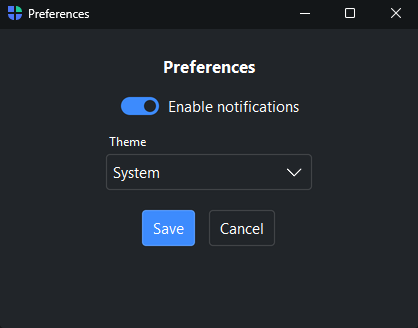 A secondary bootstack window — dark theme