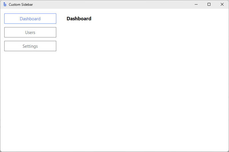 Custom Sidebar