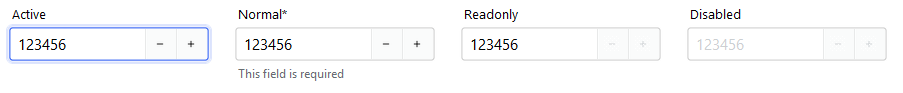 NumericEntry states
